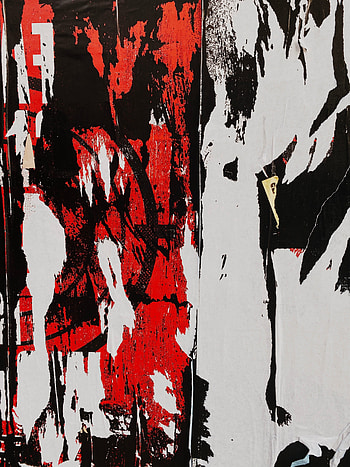 Modern art, red-black strokes HD phone wallpaper