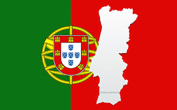 Portugal map silhouette, Flag of Portugal, silhouette on the flag, Portugal, 3d Portugal map silhouette, Portugal flag, Portugal 3d map HD wallpaper