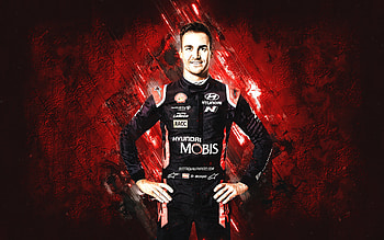 Daniel Dani Sordo, Spanish racing driver, Hyundai Motorsport, WRC, Daniel Sordo Castillo, World Rally Championship, Hyundai i20 Coupe, red stone background, Hyundai HD wallpaper
