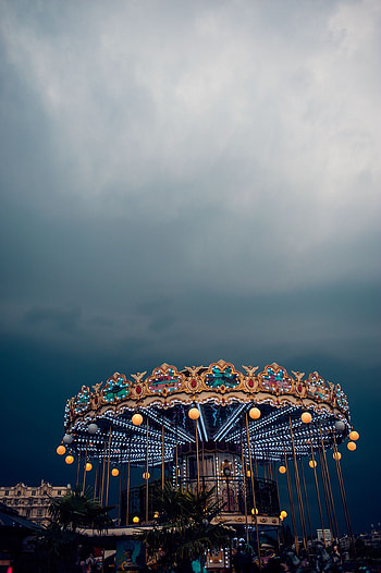Merry-go-round, Prints for sale, Scenic art HD phone wallpaper