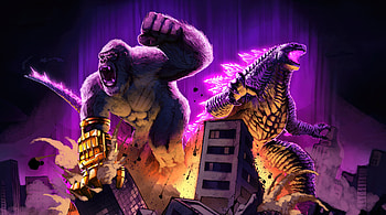 Godzilla X Kong The New Empire Artwork , godzilla-x-kong-the-new-empire, movies, 2024-movies, kong, godzilla, artwork, digital-art, art, twitter HD wallpaper