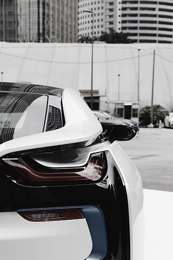 Bmw, Cars, Car, Back View, Rear View, Headlight, Bmw I8 HD phone wallpaper