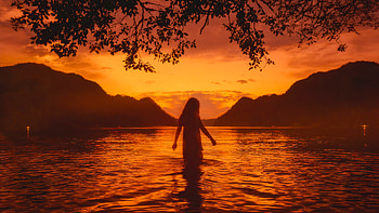 Rapid Change Girl , alone, girls, lake, graphy HD wallpaper