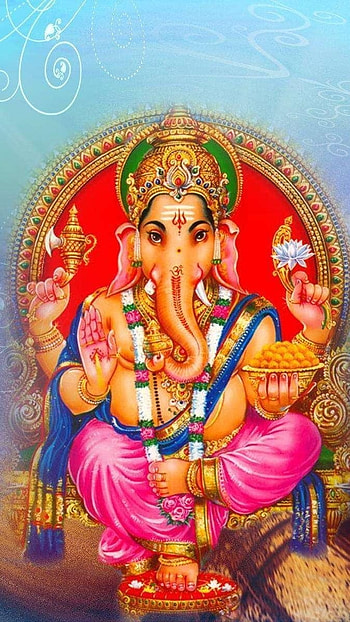 God Ganesh, Colorful Background HD phone wallpaper
