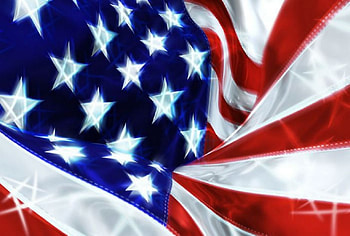 USA Independence, blue, 3d and cg, white, abstract, red, flag HD wallpaper