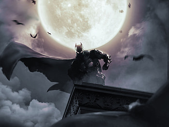 The Batman, bosslogic art, night HD wallpaper