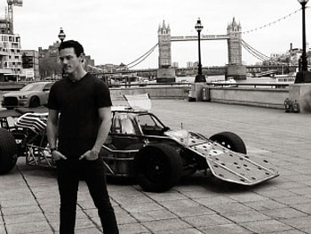 Luke Evans, white, black, car, man, london, england, race, actor HD wallpaper