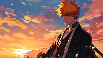 Ichigo Kurosaki Sunset - Bleach Background, Anime, Bleach, Ichigo Kurosaki HD wallpaper