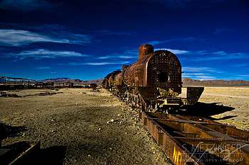 Forgotten, old, sand, desert, train HD wallpaper