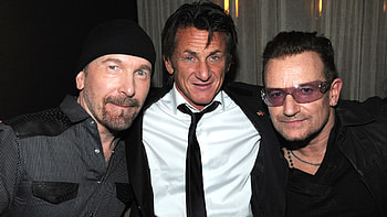 Sean Penn, Charlize Theron, U2 help, Haiti HD wallpaper