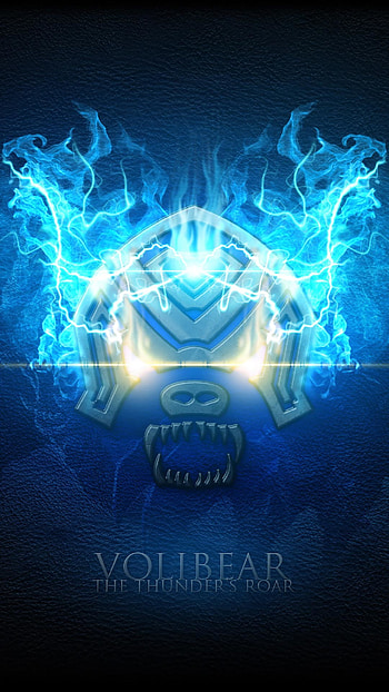 League of Legends Shirts Avaialable, Visit us! Volibear The Thunder's Roar blue fire android HD phone wallpaper