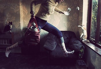 Late to the Tea Party!, abstract, fantasy, graphy, ola bell HD wallpaper