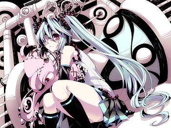 Hatsune Miku, doll, anime, girl, vocaloid, creepy HD wallpaper