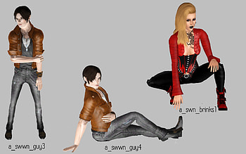 There are two random guy poses, one based on an I found of Maria Brink from In This Moment and a couples pose based on a scene from The Blue Lagoon. HD wallpaper