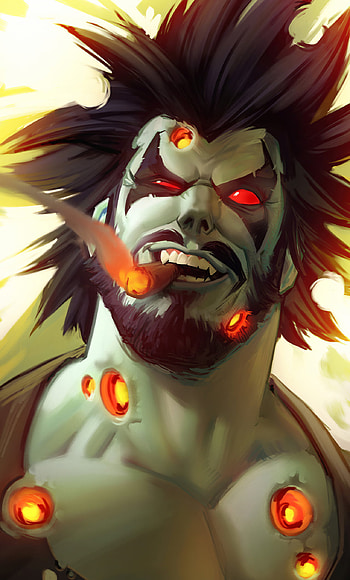 Lobo DC Comics , Comic book hero, Ethan Peltier's collection, Artistic illustrations HD phone wallpaper
