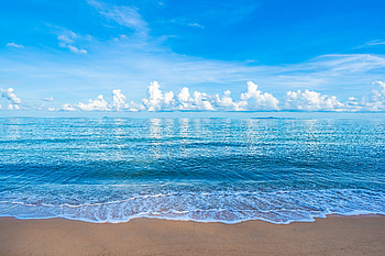 Ocean Beach Sand Clouds , beach, sand, clouds, ocean, nature HD wallpaper