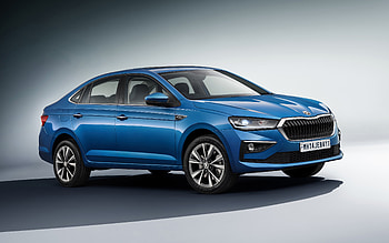 2022, Skoda Slavia, , front view, exterior, new blue Slavia 2022, compact sedan, Czech cars, Skoda HD wallpaper
