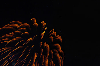 Salute, Dark, Sparks, Long Exposure HD wallpaper
