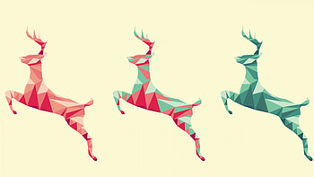 Geometric Animal, Polygon animal, Background , High definition HD wallpaper