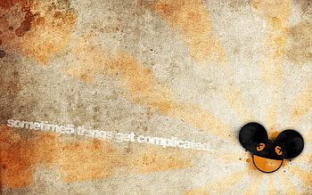 deadmau5, album, mau5, orange, logo HD wallpaper