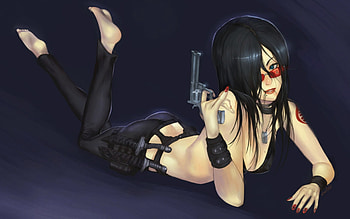 Fantasy Female, girl, gun, fantasy, female HD wallpaper