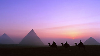 Egyptian pyramids, Ancient civilization, Historical landmarks, Architectural wonders HD wallpaper