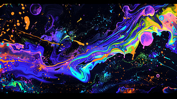 Vibrant Liquid Abstract: A Ultra Experience, Abstract, Liquid, colorful, paint HD wallpaper