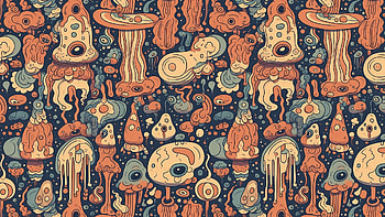 background of random mutating virus beings, virus, Abstract HD wallpaper