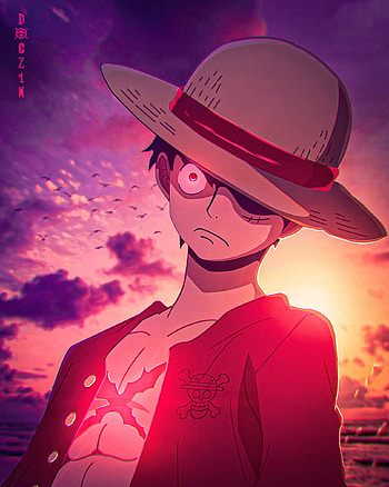 Luffy, cloud, glasses, animeart, monkeydluffy, edit, animes, onepiece, anime HD phone wallpaper