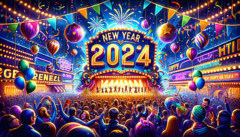 New Year 2024 Celebration, 2024, New Year 2024 HD wallpaper