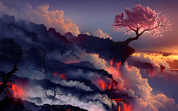 Anime Dark Landscape Background at Cool [] for your , Mobile & Tablet. Explore Dark Background. Black And White , Dark Background, White Anime Scenery HD wallpaper