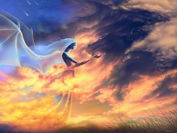 fantasy_ghost, dragon, fantasy HD wallpaper