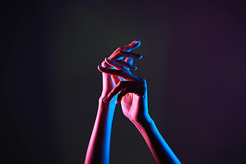 Miscellanea, Miscellaneous, Grey, Neon, Hands, Fingers HD wallpaper