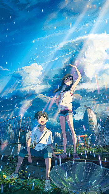 Hina Amano, Hodaka Morishima, Tenki no ko, Anime, Weathering with You HD phone wallpaper