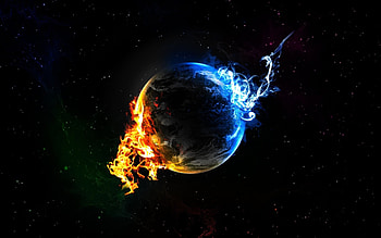 Fire And Ice Background HD wallpaper