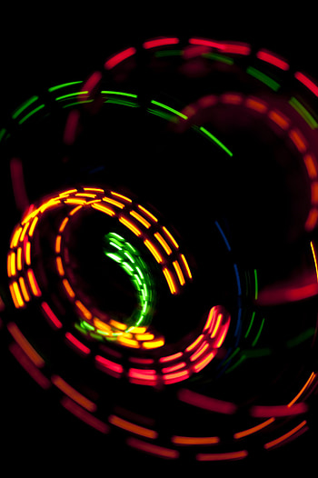 Abstract, Shine, Light, Multicolored, Motley, Movement, Traffic, Long Exposure HD phone wallpaper