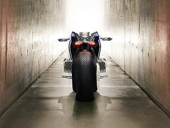 BMW vision next 100, concept bike, rear HD wallpaper