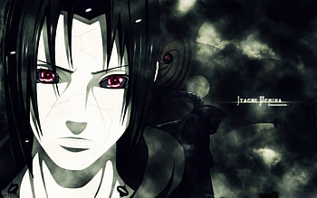 Itachi Uchiha, naruto shippuden, man, red eyes, black hair, male face, sharingan, anime, cool, naruto, male HD wallpaper