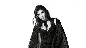 Anushka Sharma, Vogue India, bw HD wallpaper