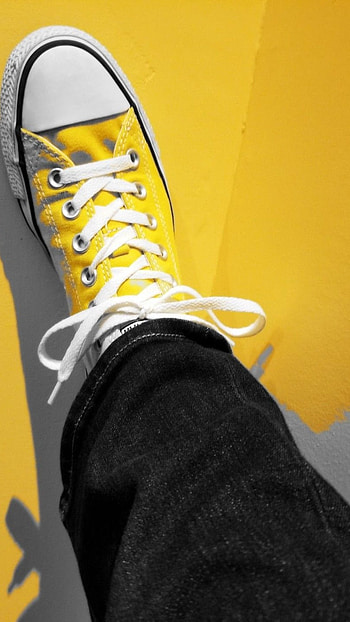 Yellow Aesthetic, Shoes HD phone wallpaper