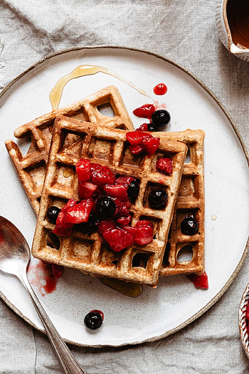 Crunchy waffle recipe, Baking powder-, Healthy and tasty, Crave-worthy breakfast HD phone wallpaper