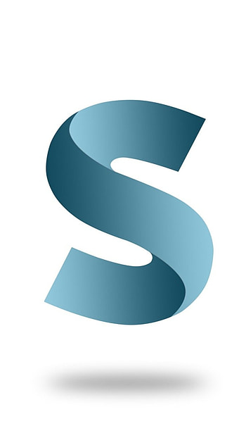 S Name Letter, Beautiful, Blue Logo HD phone wallpaper