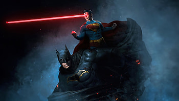 Batman And Superman From Outcast To Hero, batman-beyond, batman, superheroes, artwork, digital-art HD wallpaper