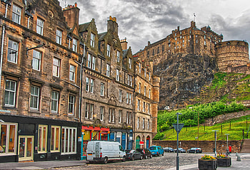 Scotland, Edinburgh, Building, , Street, Architecture HD wallpaper