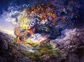 Animals, Birds, Fantasy, Girl, Life, Breath, Goddess HD wallpaper
