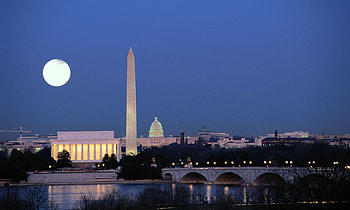 20 Washington DC Monuments at Night HD wallpaper