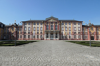 Palace, Bruchsal Palace, Legendary stairwell HD wallpaper