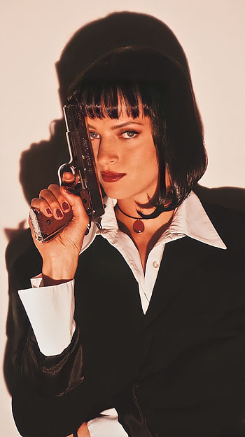 Uma Thurman, Pulp Fiction HD phone wallpaper