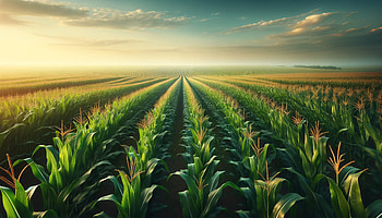 Serenity at Sunrise: Lush Cornfield, corn field, cornfield, Agriculture HD wallpaper
