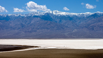 look out across the valley, clouds, desert, mountains, valley HD wallpaper